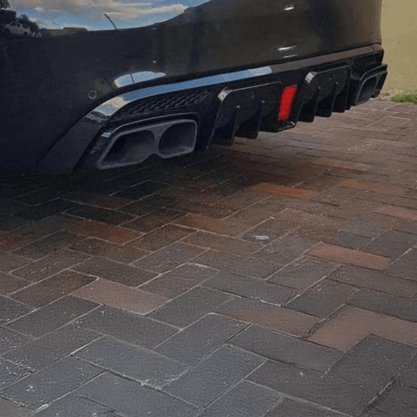 Mercedes C Class W205 Brabus Carbon Fiber Rear Diffuser with Brabus Exhaust Tips.