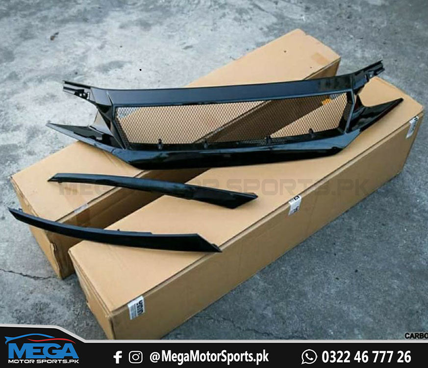 Honda Civic X JS Racing Style Sports Grill For Model 2016 - 2021