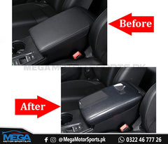 Honda Civic 2022 Carbon Fiber Center Armrest Cover Trim For 11th Generation 2022 2023 
