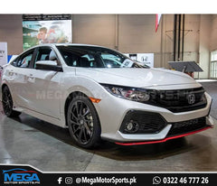 Honda Civic Red Si Splitter For Si Front Bumper