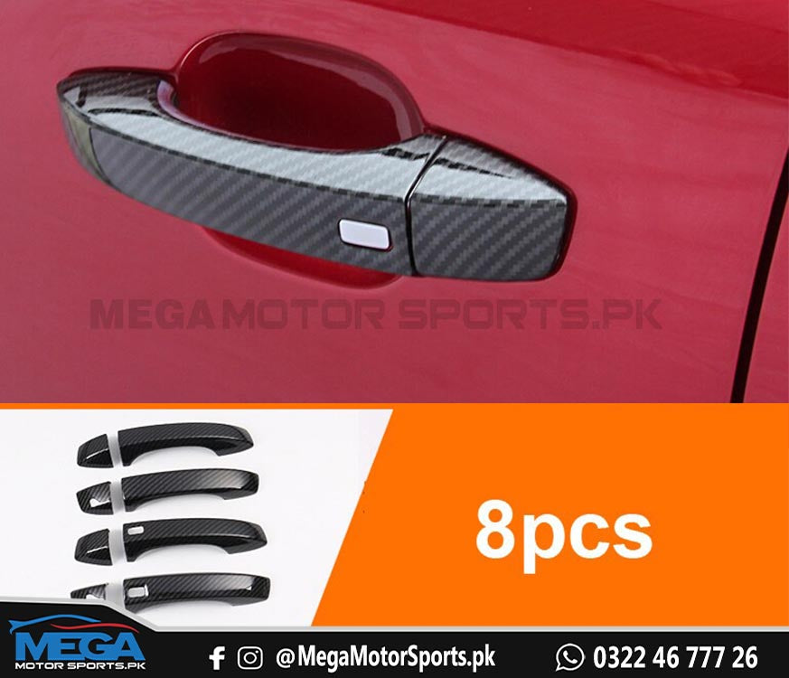 MG HS Carbon Fiber Door Handle Covers For 2020 2021