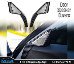 Honda Civic 2022 Carbon Fiber Door Tweeter Trims For 11th Generation