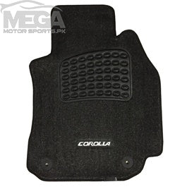 Toyota Corolla Rug Style Velvet Floor Mat Black - 2014 - 2023