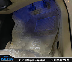 Toyota Yaris 10D Horizontal Floor Mats Beige with Beige Grass For 2020 2021