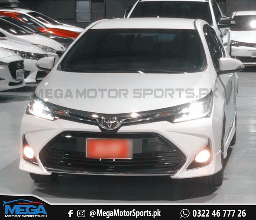 Corolla Altis Grande X Bumpers Facelift Front and Back for 2017 2018 2019 2020 2021