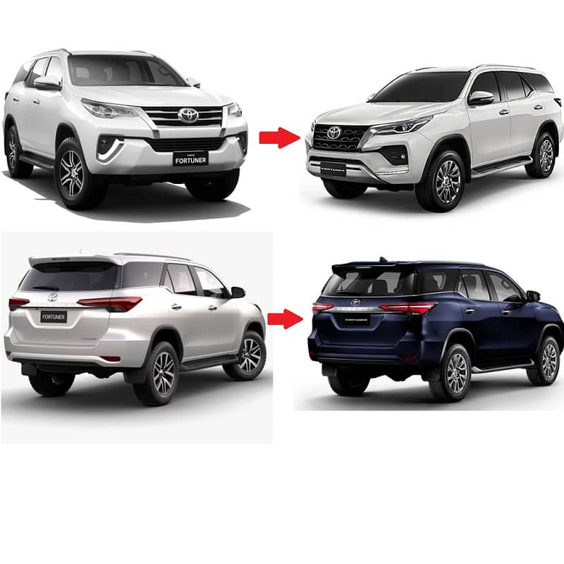 Toyota Fortuner 2016 to 2021 Genuine Facelift Conversion For 2016 2017 2018 2019 2020 2021 | Toyota Fortuner 2021 Genuine Conversion
