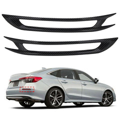 Honda Civic 2022 Carbon Fiber Rear Bumper Reflector Cover Trims For 11th Generation 2022 2023