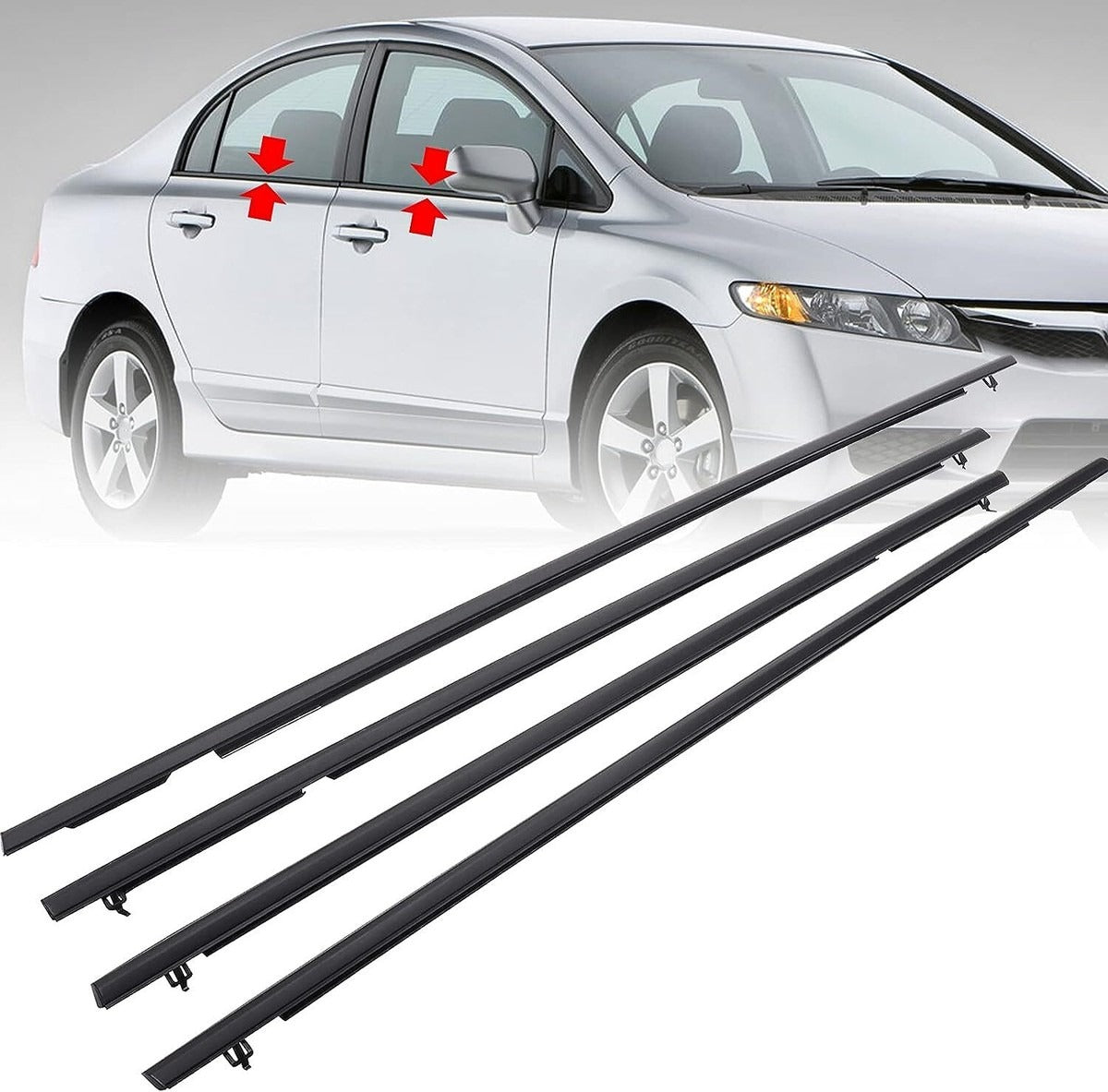 Corolla Window Chrome Trim 2009 - 2013