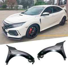 Honda Civic X Type R Style Steel Fenders