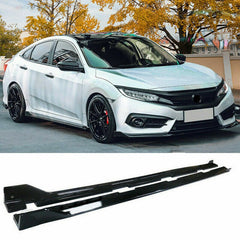 Honda Civic X Carbon Fiber Side Panels/Splitters - Hatchback Style for 2016 - 2021