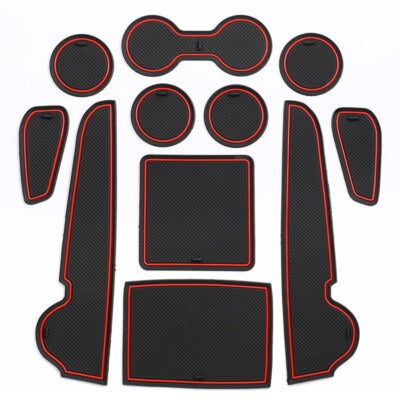 Toyota Corolla Cross Interior Non Slip Red Mats
