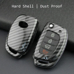 Hyundai Elantra Carbon Fiber Key Fob For 2020 2021