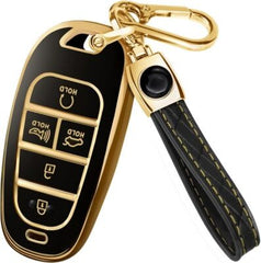 Hyundai Tucson TPU Black Key Fob / Key Cover For 2020 2021 2022