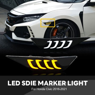 Honda Civic X Mustang Style Fender Light 2016-2021