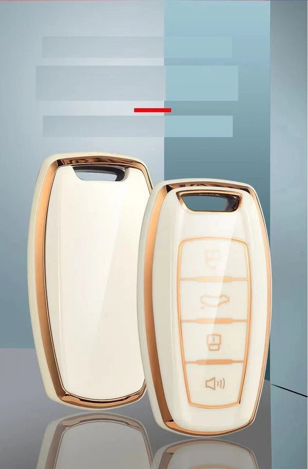 MG ZS White TPU Plastic Key Fob / Key Cover For 2020 2021 2022