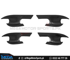 Honda Civic 2022 Carbon Fiber Door Handle Bowl Covers For 11th Generation 2022 2023