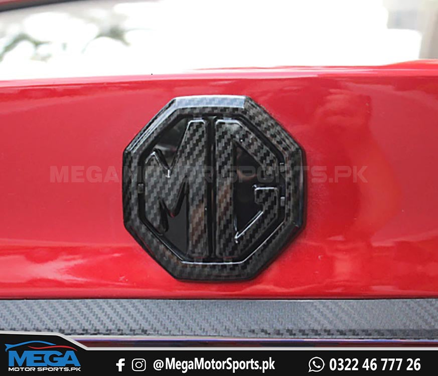 MG HS Carbon Fiber Logos (Front and Back) For 2020 2021