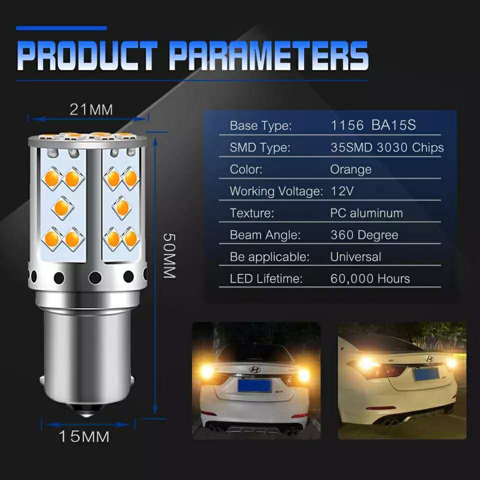 Indicator Orange (Amber) LED Bulbs