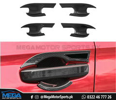Honda Civic 2022 Carbon Fiber Door Handle Bowl Covers For 11th Generation 2022 2023