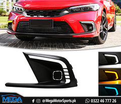 Honda Civic 2022 LED Fog Light DRLs V2 For 11th Generation 2022 2023