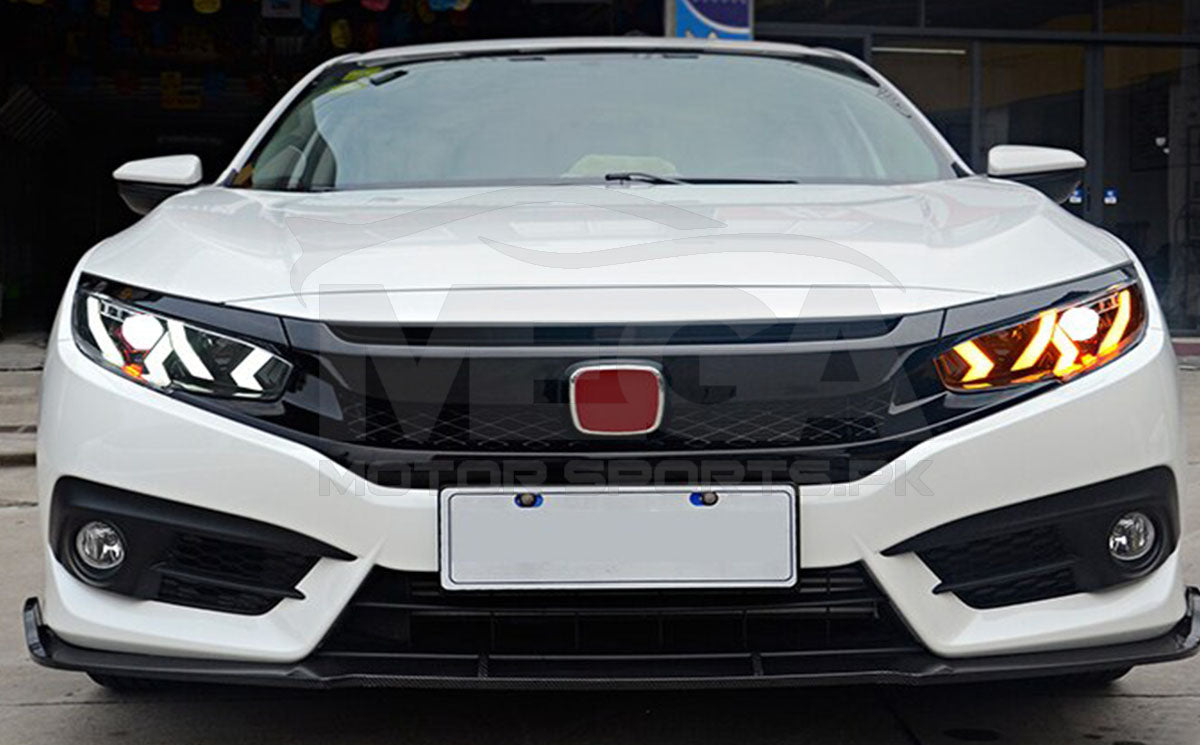 Honda Civic X  Lamborghini Style LED HeadLights Model 2016-2020