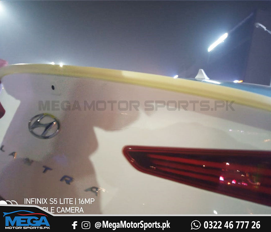 Hyundai Elantra Trunk Lip Spoiler V1 ABS Plastic  2021 - 2024