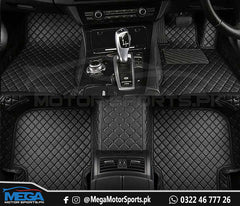 Kia Sportage 7D Floor Mats Black With Black Stitch For 2020 2021
