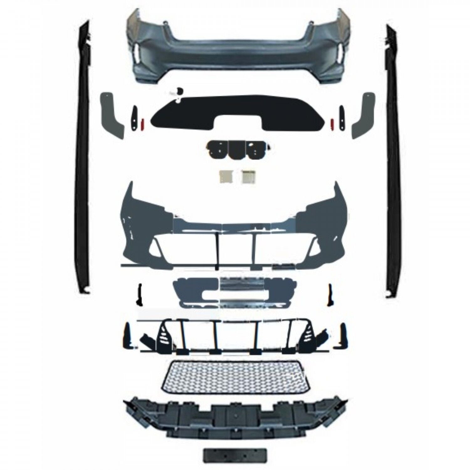 Honda Civic X Type R V2 Body Kit Facelift Conversion | Version 2 Type R Bodykit 2016 - 2021