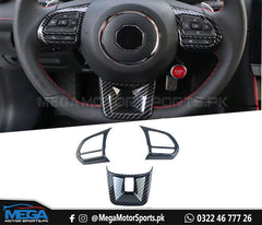 MG HS Carbon Fiber Steering Trims - 3 Pcs - For 2020 2021