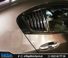 Honda City Glossy Black Quarter Louvers For 2009 - 2020