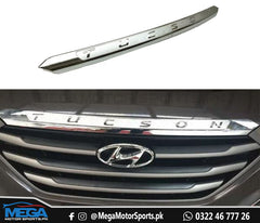 Hyundai Tucson Chrome Front Hood with Logo For 2021 2022