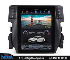 Honda Civic Tesla Style Android Multimedia For 2016 - 2021