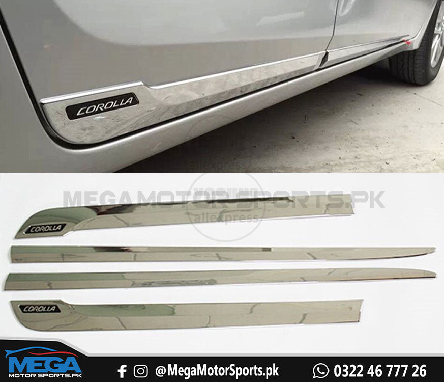 Toyota Corolla Lower Door Chrome Moulding - Model - 2014-2021