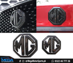 MG HS Carbon Fiber Logos (Front and Back) For 2020 2021