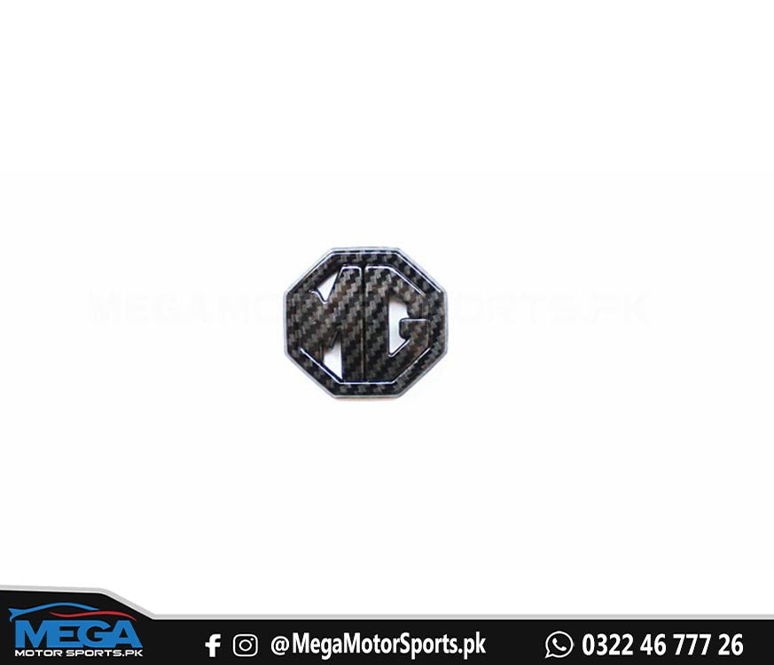 MG HS Carbon Fiber Steering Logo For 2020 2021